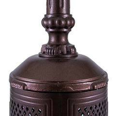 Patio Comfort Vintage 93" Cast Aluminum Antique Bronze Portable Propane Gas Patio Heater - Components View