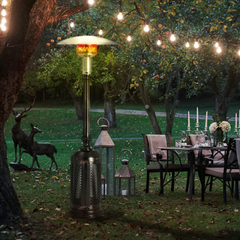 Patio Comfort Vintage 93" Cast Aluminum Antique Bronze Portable Propane Gas Patio Heater - Alternate View