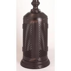Patio Comfort Vintage 93" Cast Aluminum Antique Bronze Portable Propane Gas Patio Heater - Rear View