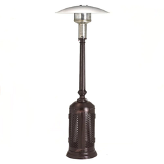 Patio Comfort Vintage 93" Cast Aluminum Antique Bronze Portable Propane Gas Patio Heater