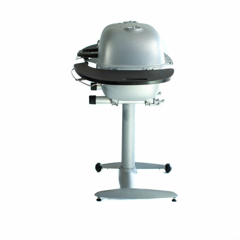 PK Grills Portable Kitchen 42" Silver PK360 Cast Aluminum Outdoor Charcoal Grill and Smoker w/ Black Side Shelves - Bottom