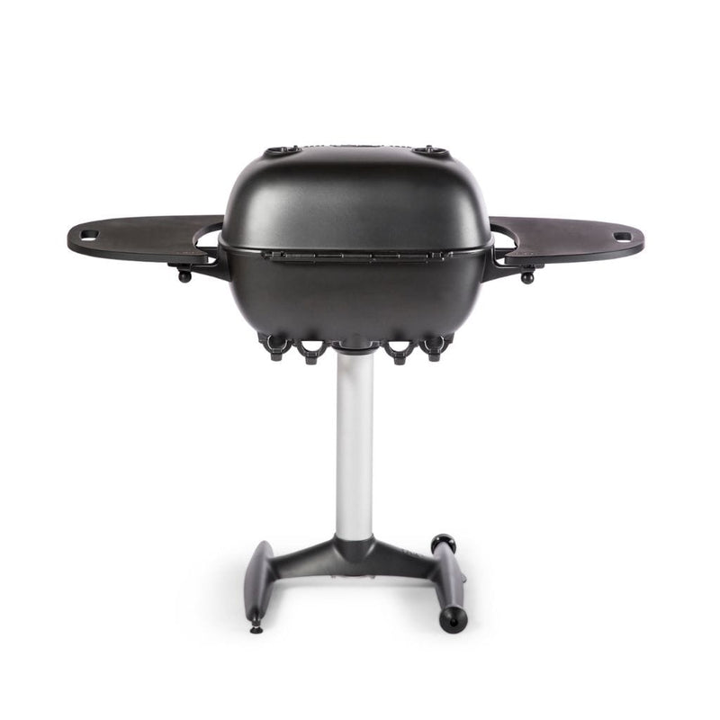PK Grills Portable Kitchen 42" Silver PK360 Cast Aluminum Outdoor Charcoal Grill and Smoker w/ Black Side Shelves
