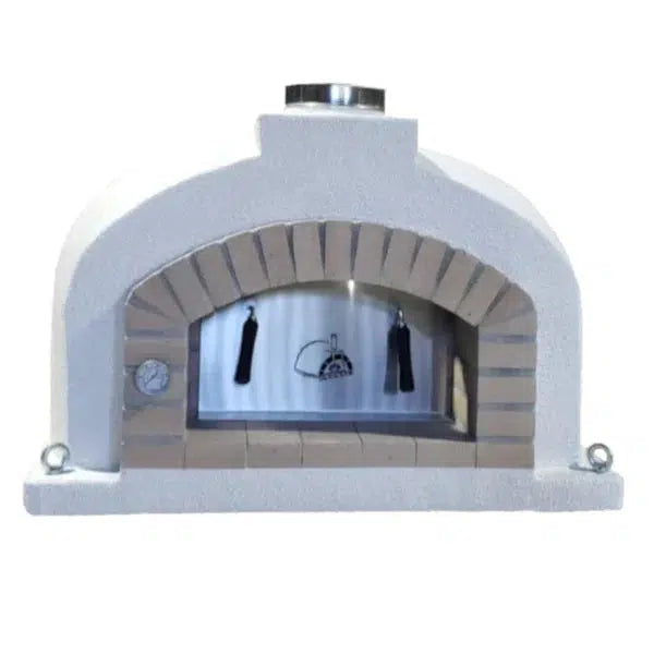 ProForno Mediterranean PRO 30" Native Red Traditional Wood Fired Brick Pizza Oven with Stainless Steel Door - Additional View