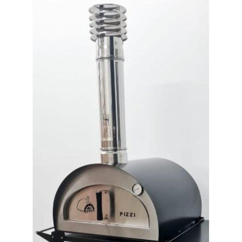 ProForno Pizzi 24" Matte Black Portable Wood Fired Brick Pizza Oven