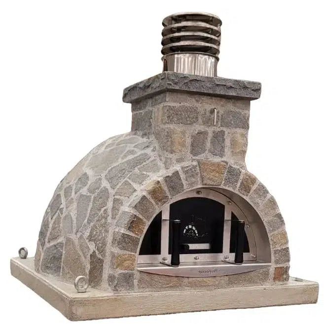 ProForno Sierra Ridge 36" Traditional Wood Fired Brick Pizza Oven with Stainless Steel Door