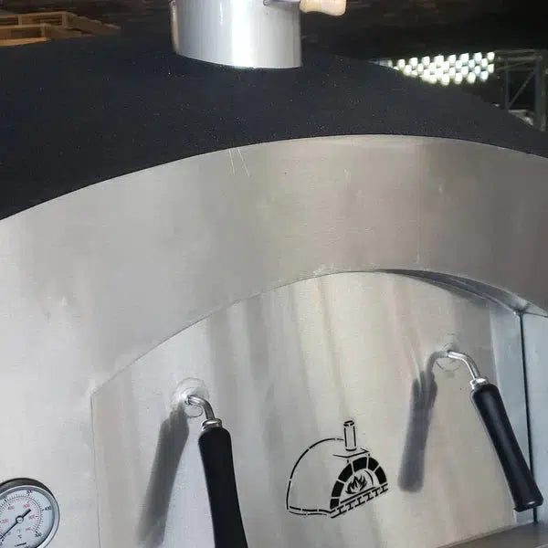 ProForno Vision PRO 30" Traditional Wood Fired Brick Pizza Oven with Stainless Steel Door - Alternate View