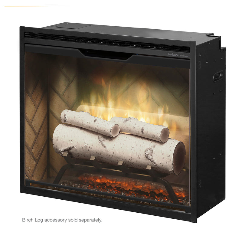 Dimplex Revillusion® 24" Built-in Firebox with Herringbone Liner - RBF24DLX - Fireplace Choice