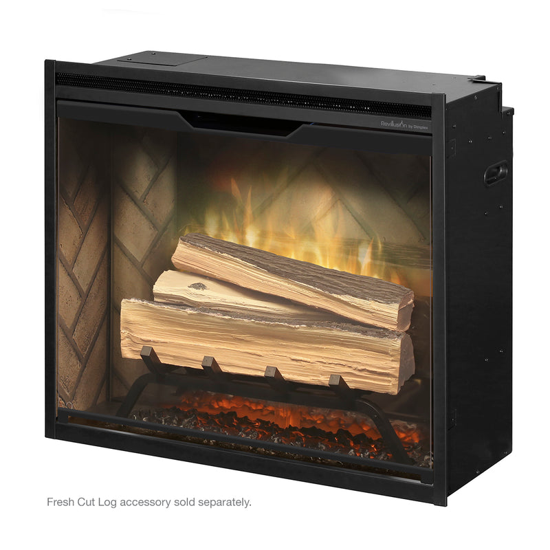 Dimplex Revillusion® 24" Built-in Firebox with Herringbone Liner - RBF24DLX - Fireplace Choice