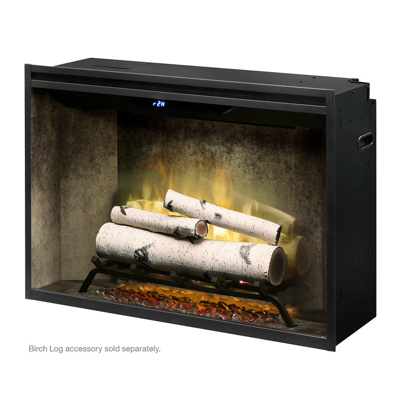 Dimplex 36" Revillusion  Electric Firebox with Weathered Concrete Backer - RBF36WC - Fireplace Choice