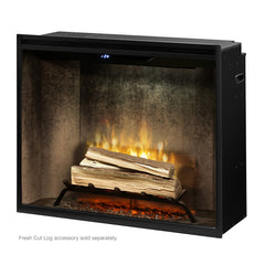 Dimplex 36" Revillusion Portrait Electric Firebox with Weathered Concrete Backer - RBF36PWC - Fireplace Choice