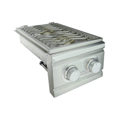 Renaissance Cooking Systems Renaissance Cutlass Pro Series 2-Burner Slide-In Natural Gas Side Burner - Detail View