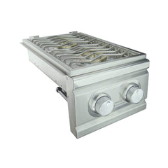 Renaissance Cooking Systems Renaissance Cutlass Pro Series 2-Burner Slide-In Natural Gas Side Burner - Side View