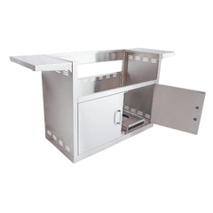Renaissance Cooking Systems Renaissance Freestanding Stainless Cart for 38" Cutlass Pro 5-Burner Drop-In Grill - Rear View