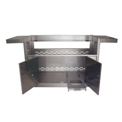 Renaissance Cooking Systems Renaissance Freestanding Stainless Cart for 42" Cutlass Pro 5-Burner Drop-In Grill - Side View