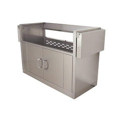 Renaissance Cooking Systems Renaissance Freestanding Stainless Cart for 42" Cutlass Pro 5-Burner Drop-In Grill - Rear View