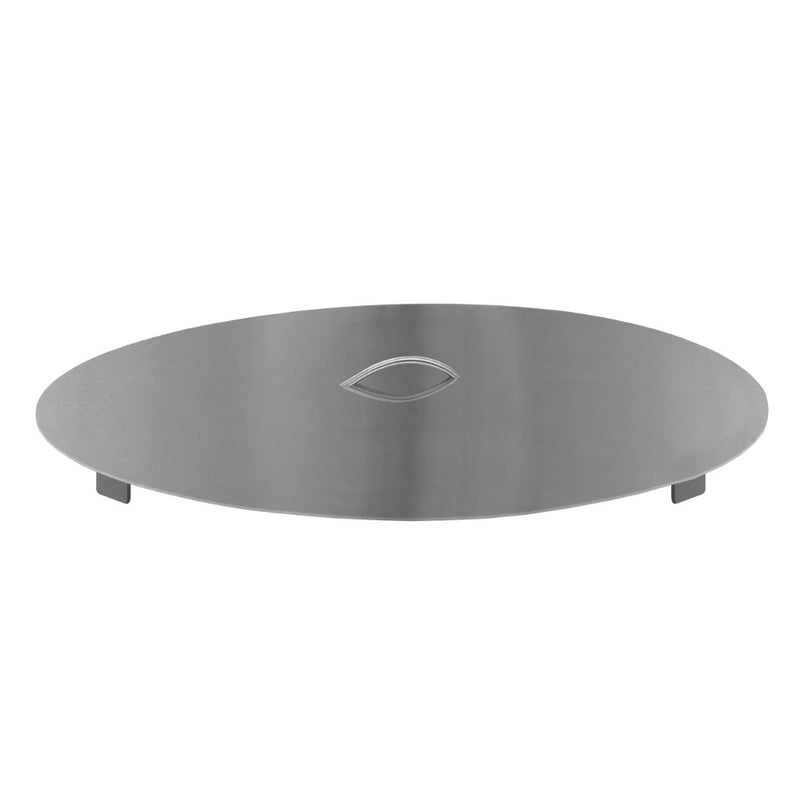 Firegear Round Flat Stainless Steel Lid with Handle for 25" Fire Pit Burners - LID-25R2 - Fireplace Choice