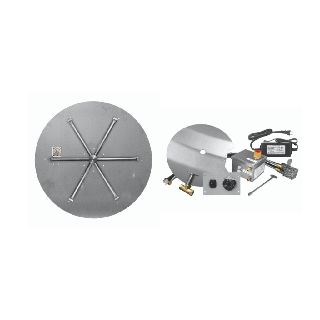 firegear-electronic-gas-firepit-burner-kit-with-round-flat-pan 1