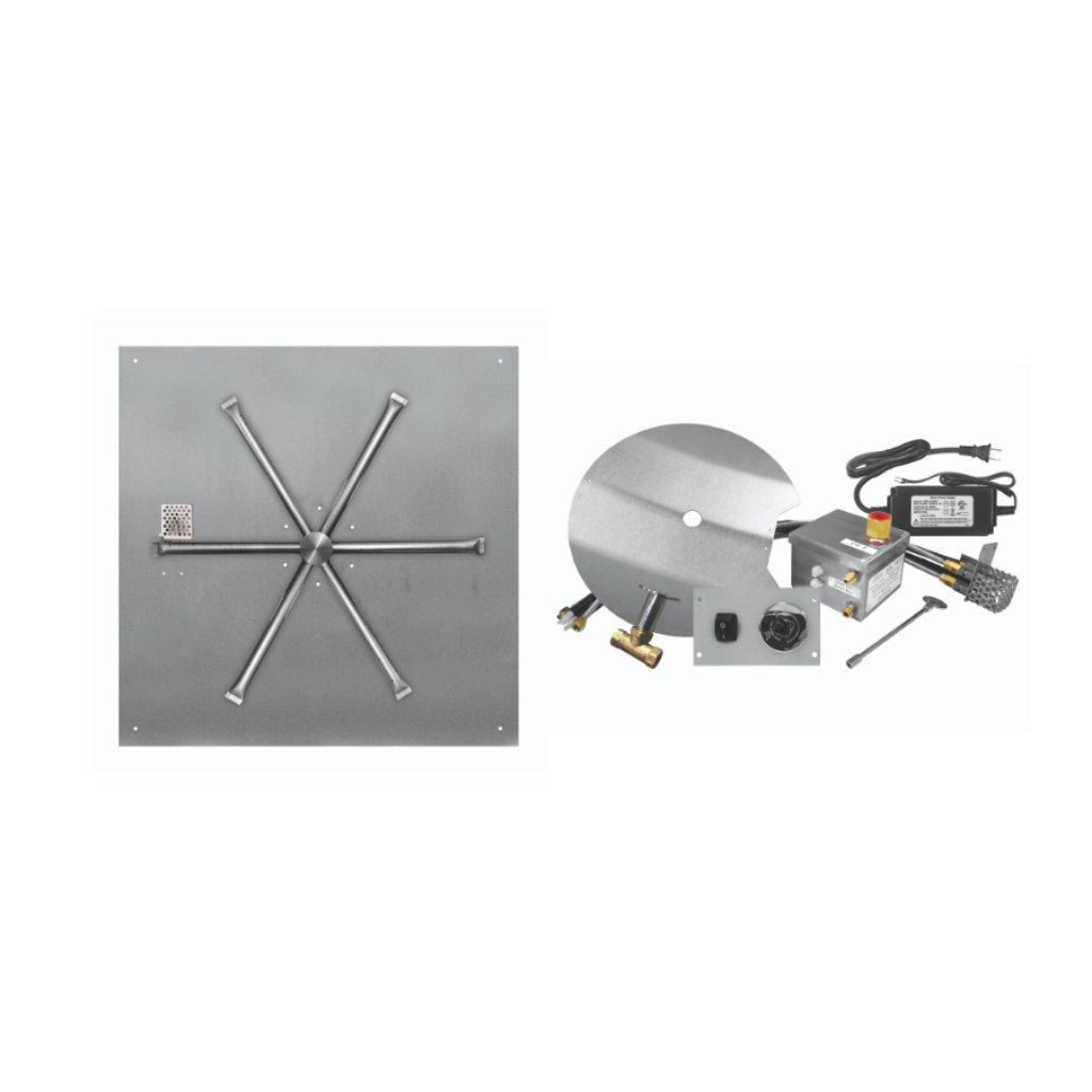 firegear-electronic-ignition-gas-fire-pit-burner-kits-with-square-flat-pans 1