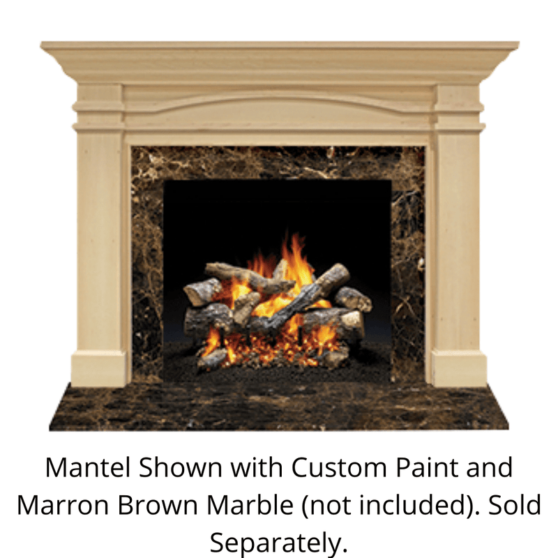 SimpliFire Portico B-Size Unfinished Maple Flush Mantel - Alternate View