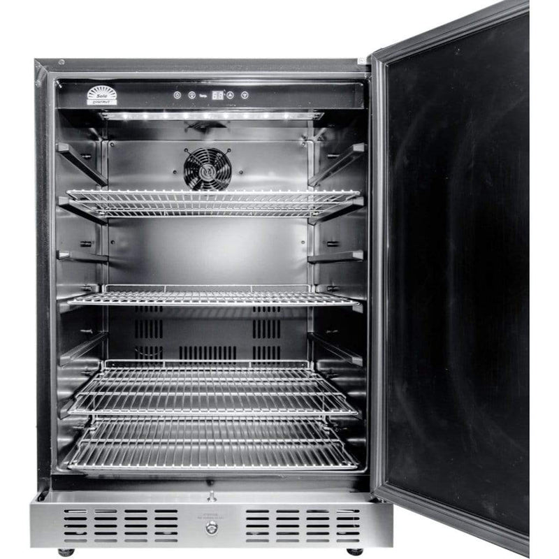 Sole Gourmet 24" Outdoor Rated Under Counter Refrigerator - Side View