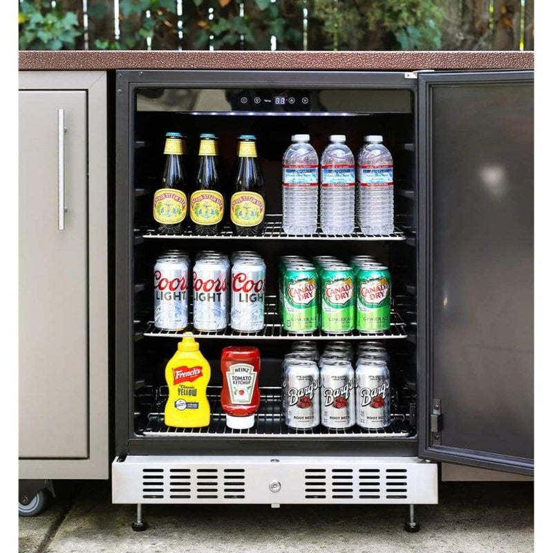 Sole Gourmet 24" Outdoor Rated Under Counter Refrigerator - Dimensions