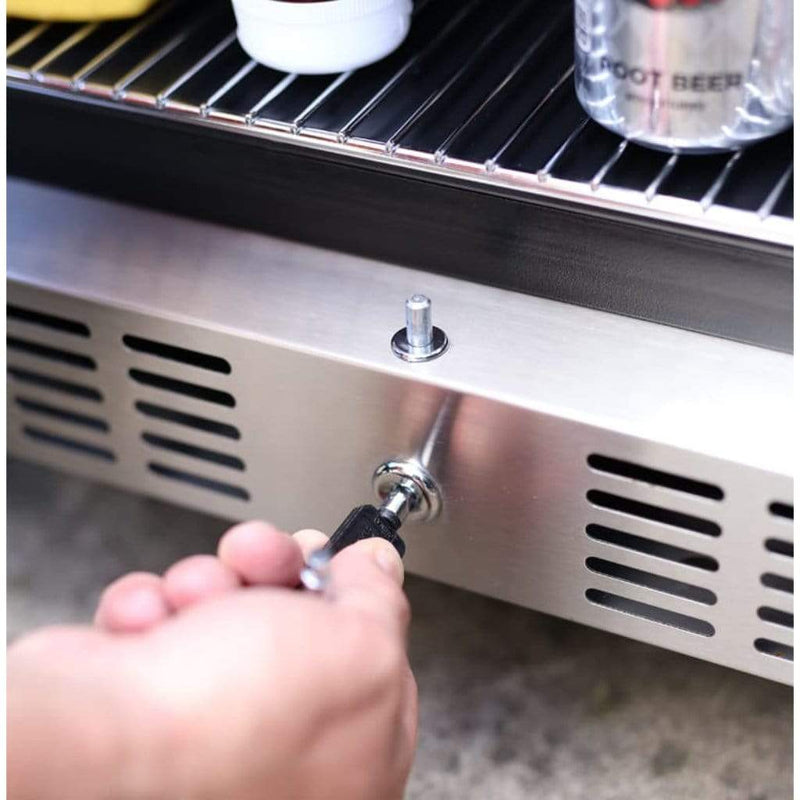 Sole Gourmet 24" Outdoor Rated Under Counter Refrigerator - Top View