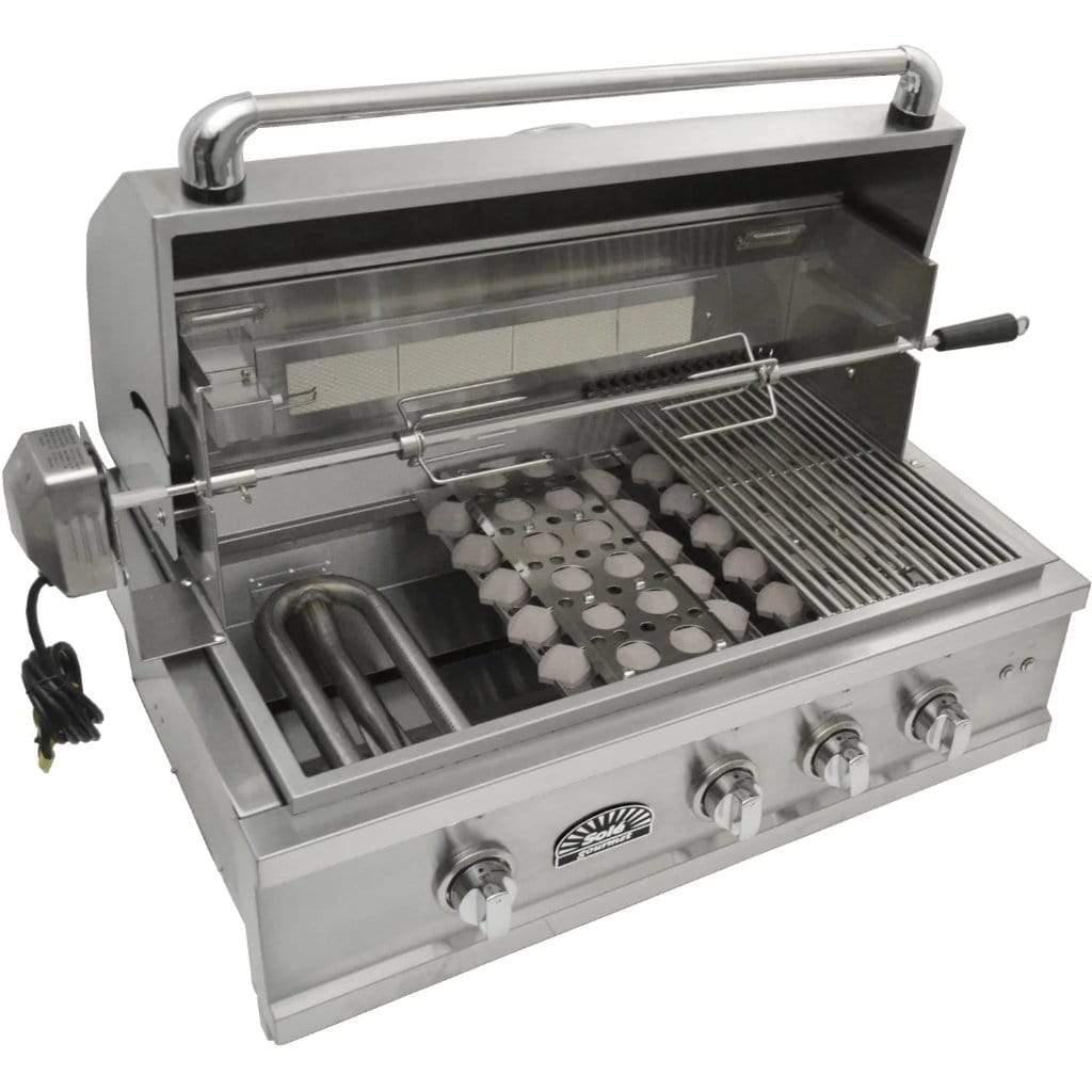 Sole Gourmet 30″ Luxury Series 4-Burner Built-In Grill with LED Contro