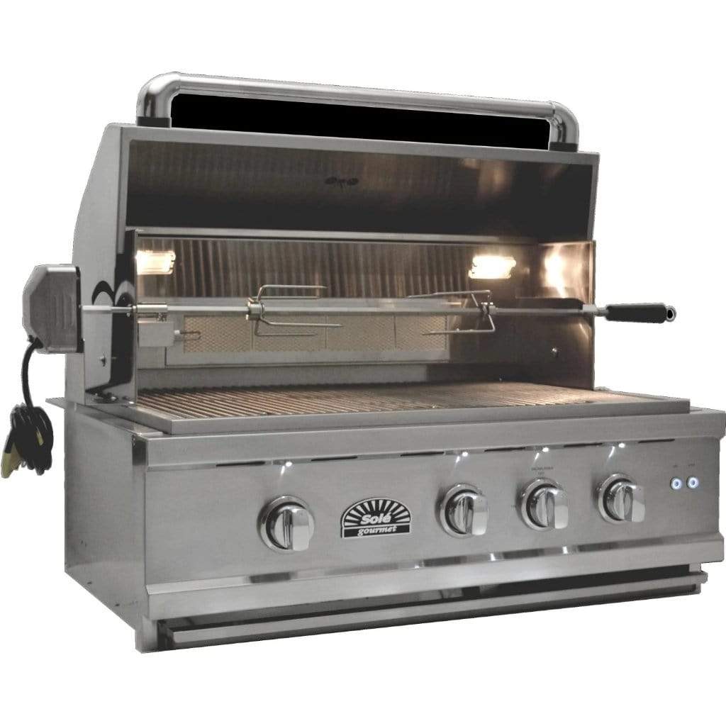 Sole Gourmet 30″ Luxury Series 4-Burner Built-In Grill with LED Contro