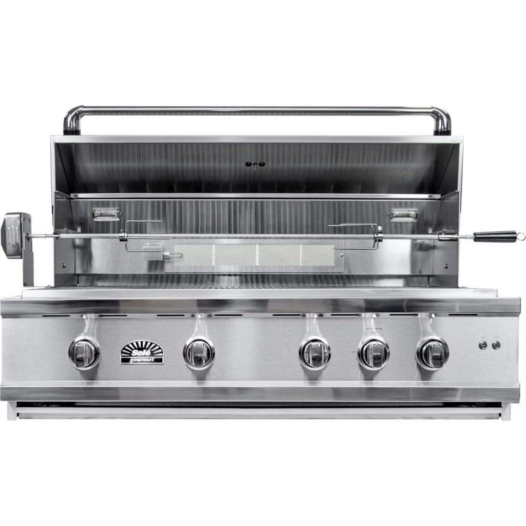 Sole Gourmet 42″ Luxury Series 5-Burner Built-In Grill with LED Contro