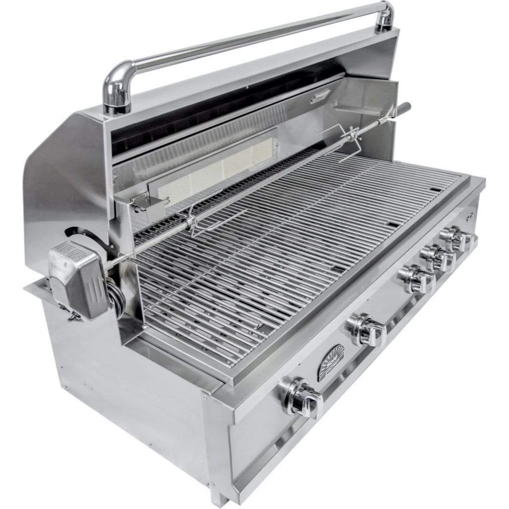 Sole Gourmet 42″ Luxury Series 5-Burner Built-In Grill with LED Contro