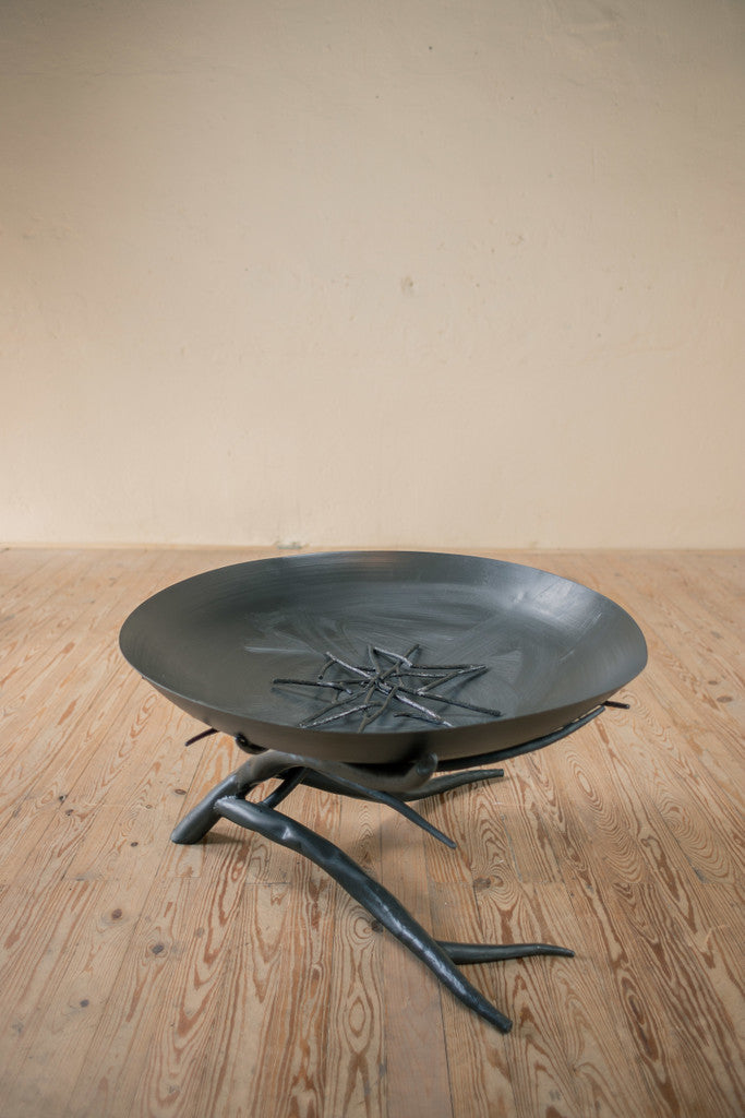Stone County Ironworks Sycamore 30" Natural Black Outdoor Wood-Burning Fire Pit - Side View