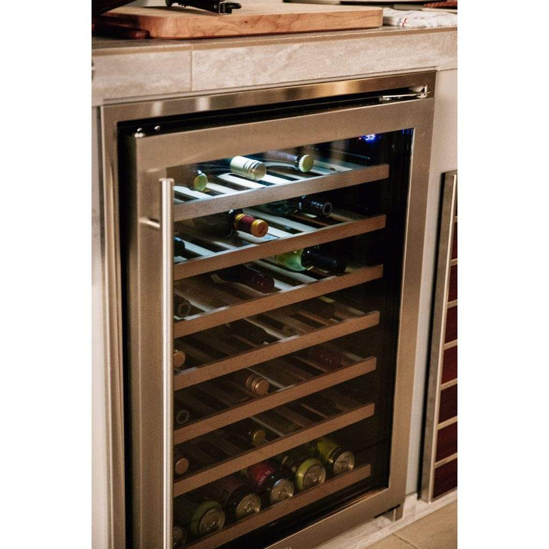 Summerset 24" 5.3 Cu. Ft. 54 Bottle Capacity Outdoor Rated Deluxe Wine Cooler - Alternate View