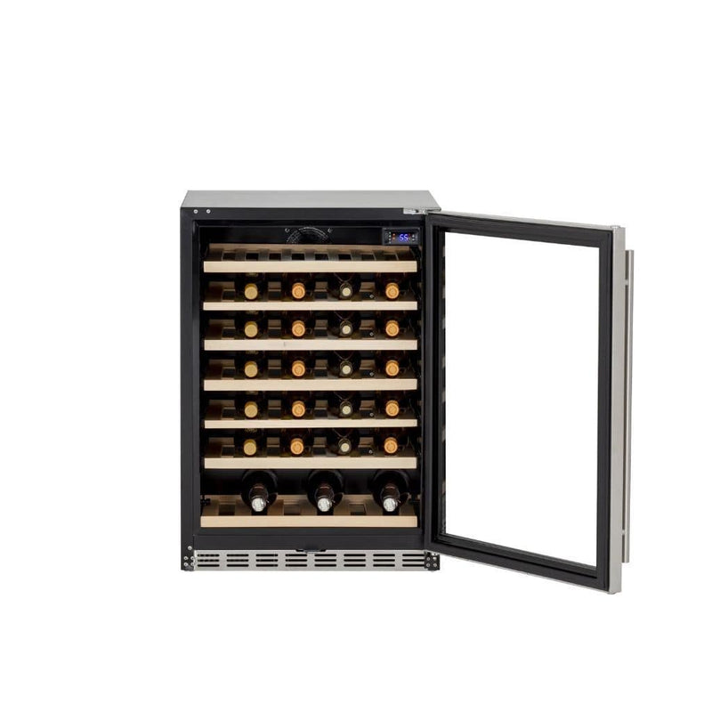 Summerset 24" 5.3 Cu. Ft. 54 Bottle Capacity Outdoor Rated Deluxe Wine Cooler - Close-Up