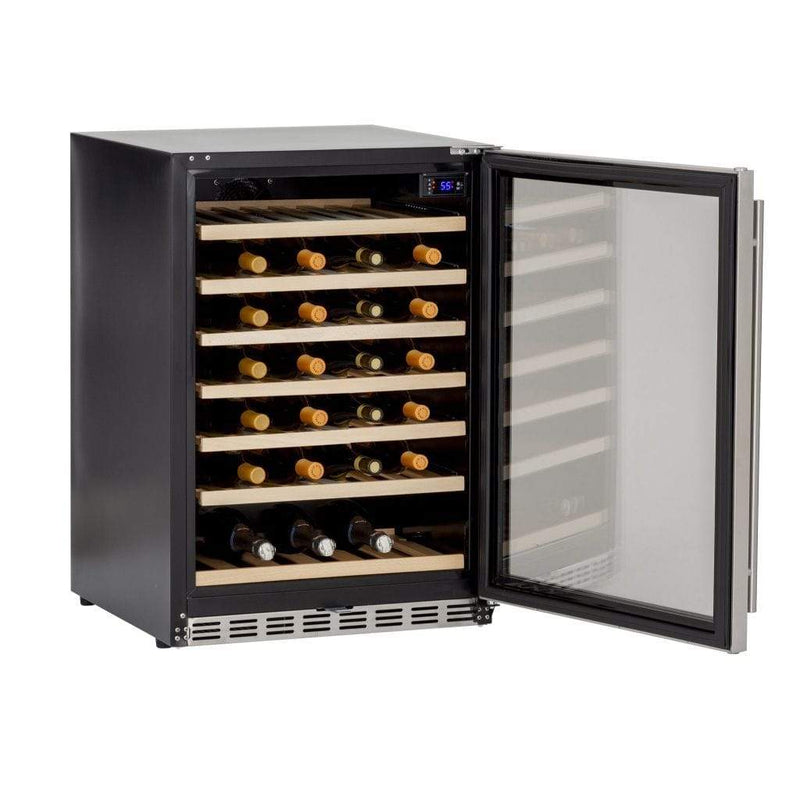 Summerset 24" 5.3 Cu. Ft. 54 Bottle Capacity Outdoor Rated Deluxe Wine Cooler - Dimensions