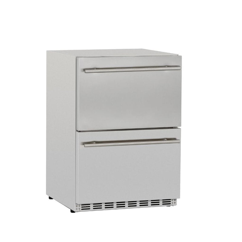 Summerset 24" 5.3 Cu. Ft. Outdoor Rated 2-Drawer Deluxe Refrigerator - Alternate View