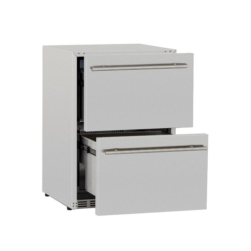 Summerset 24" 5.3 Cu. Ft. Outdoor Rated 2-Drawer Deluxe Refrigerator - Detail View
