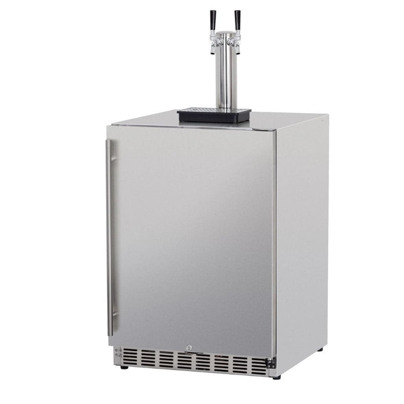 Summerset 24" 6.6 Cu. Ft. Outdoor Rated Double Tap Beer Kegerator/Dispenser - Alternate View