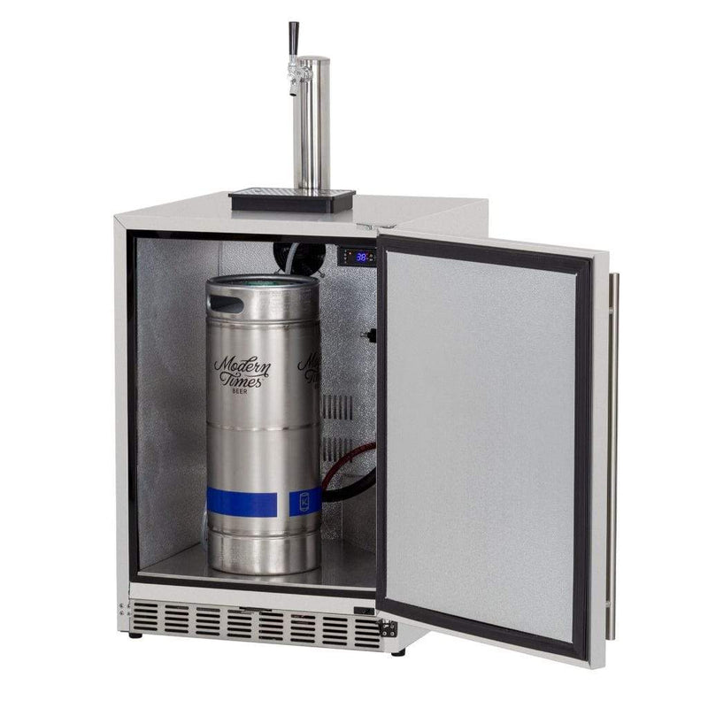 Summerset 25" 6.6 Cu. Ft. Outdoor Rated Single Tap Beer Kegerator/Dispenser - Detail View