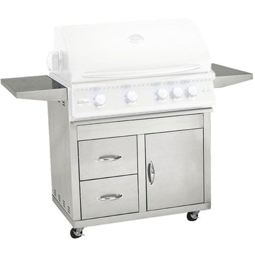 Summerset Fully Assembled Door & 2-Drawer Combo Grill Carts for Sizzler Series (Cart Only)