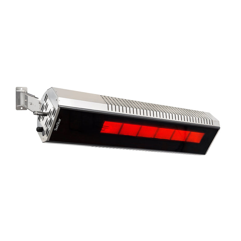 SunStar MGL Series 48" Two-Stage Natural Gas Infrared Patio Heater with Adjustable Mounting Kit and Wireless Remote Control