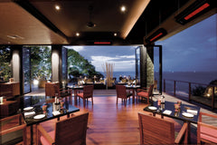 SunStar SGL Series 48" Two-Stage Natural Gas Infrared Patio Heater with Adjustable Mounting Kit - Close-Up
