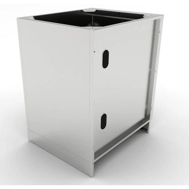 Sunstone 24" Stainless Steel Full Height Double Door Base Cabinet w/Two Shelves & Door Pockets - Detail View