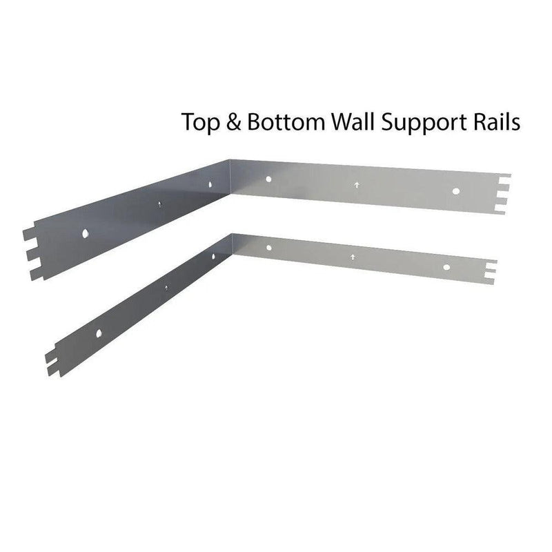Sunstone 3" x 3" 90 Degree Stainless Steel Corner Spacer Panel for Full Height Wall Cabinet Front - Detail View