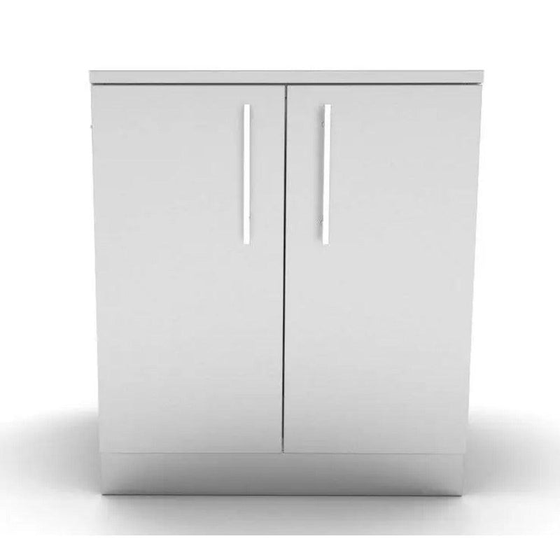 Sunstone 30" Stainless Steel Full Height Double Door Base Cabinet w/Two Shelves & Door Pockets - Alternate View