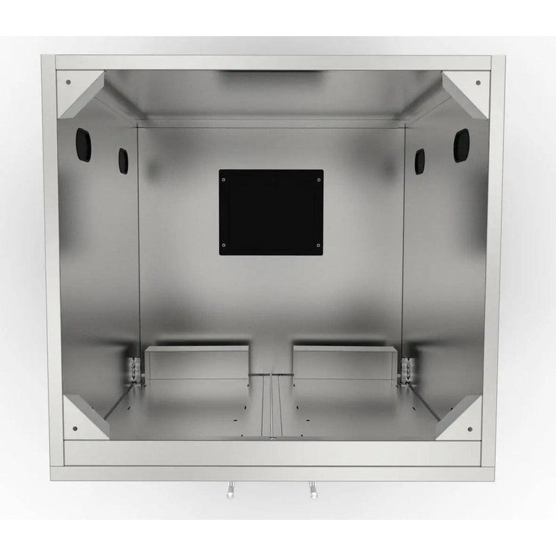 Sunstone 30" Stainless Steel Full Height Double Door Base Cabinet w/Two Shelves & Door Pockets - Detail View