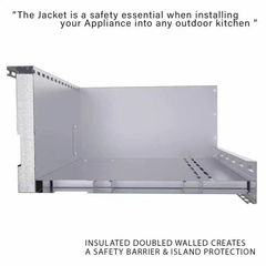 Sunstone 33" Stainless Steel Universal Appliance Jacket - Detail View
