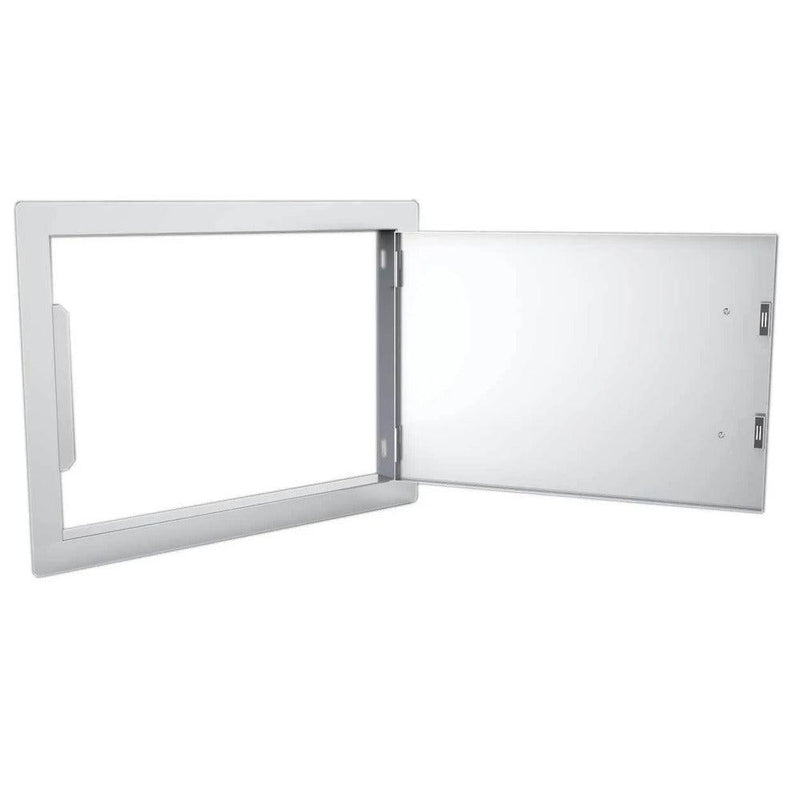 Sunstone Classic Series 14" x 20" Stainless Steel Reversible Horizontal Door - Side View