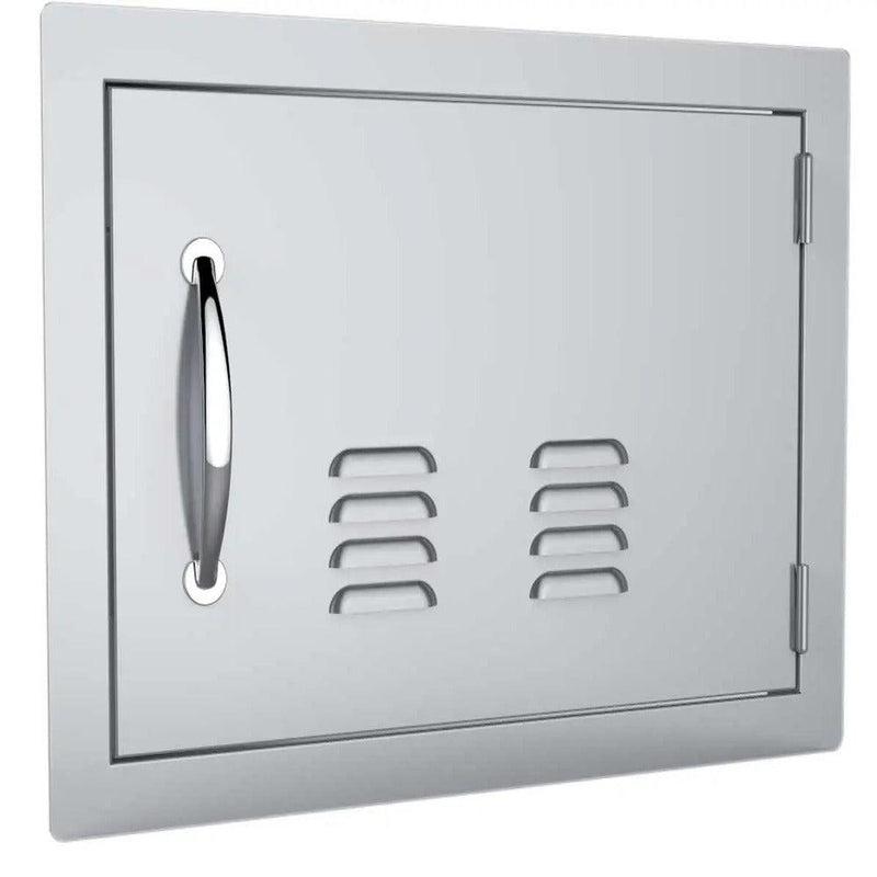 Sunstone Classic Series 14" x 20" Stainless Steel Right Swing Horizontal Vented Door - Alternate View