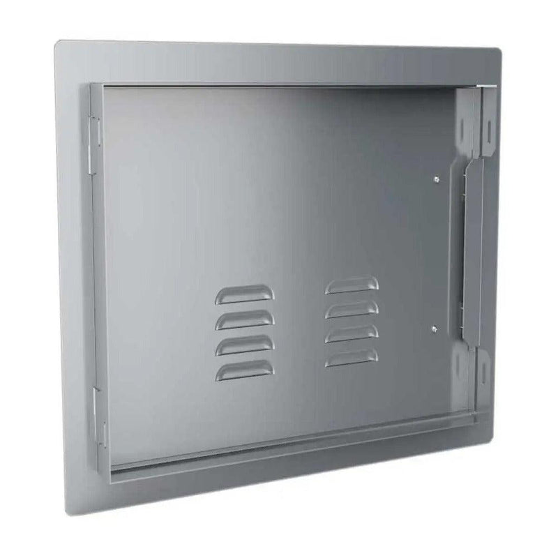Sunstone Classic Series 14" x 20" Stainless Steel Right Swing Horizontal Vented Door - Detail View