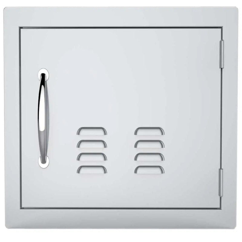 Sunstone Classic Series 14" x 20" Stainless Steel Right Swing Horizontal Vented Door